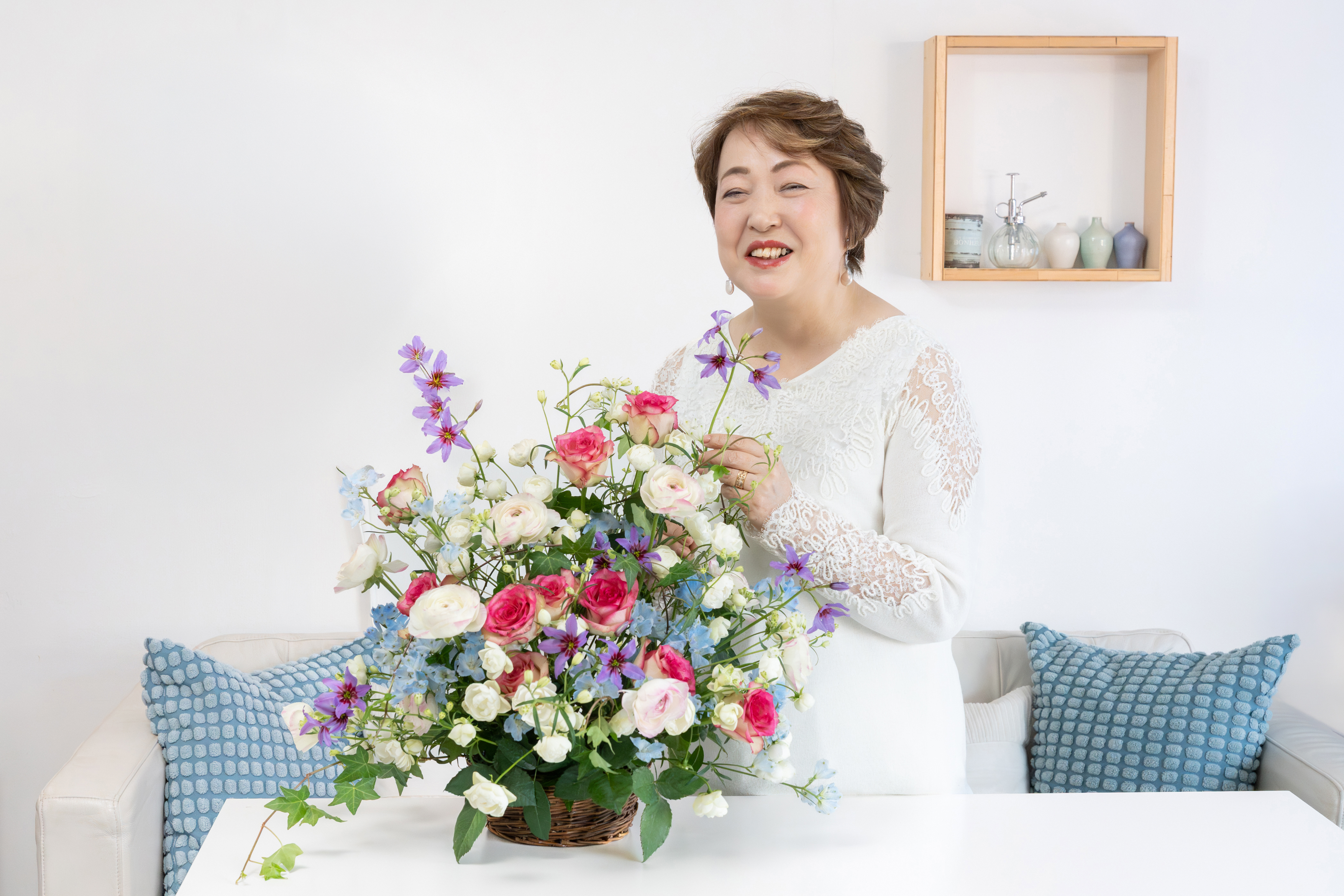 草月流師範　NPO法人JMFAナチュラル美生活協会認定フラワーセラピスト　五十嵐ふみ代